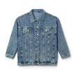Customizable Women's Oversized Denim Jacket Relaxed Fit Stretch Blend