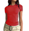 Nameria Milk Silk Blend Slim Fit Short Sleeve T-Shirt