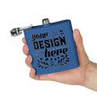Customizable Polar Camel 6oz Stainless Steel Flask with UV DTF Print