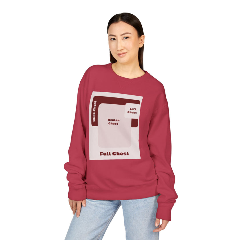 Customizable Hanes GDH400 Unisex Garment Dyed Crewneck Sweatshirt