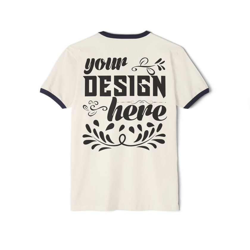 Customizable Next Level 3604 Unisex Cotton Ringer T-Shirt Classic