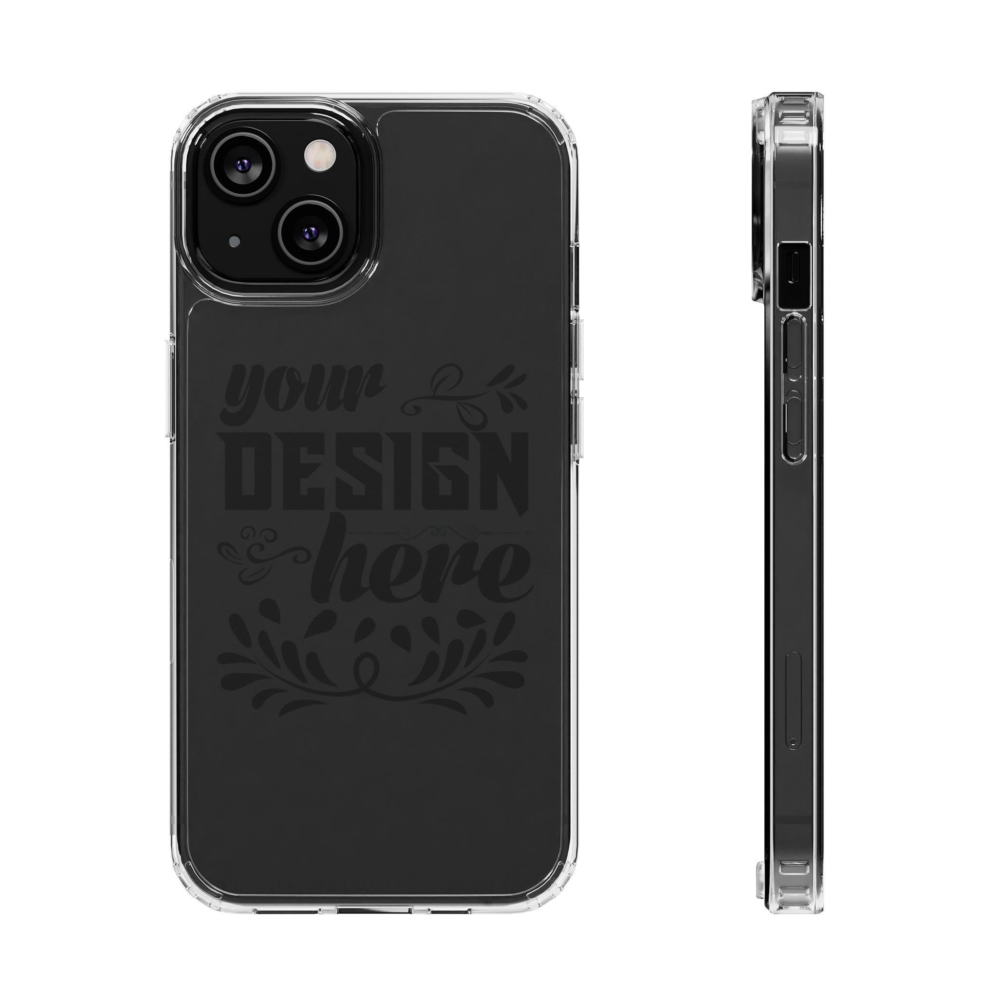 Customizable Clear Impact Resistant Phone Case With TPU Sides Wireless Ready