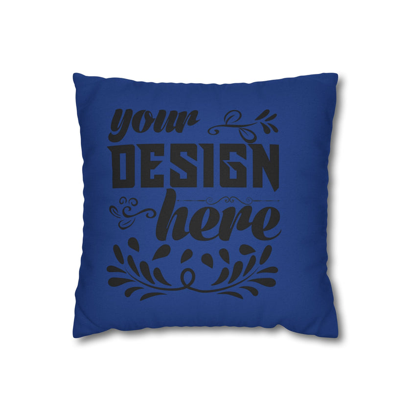 Customizable Spun Polyester Square Pillowcase Double-Sided Print Cover