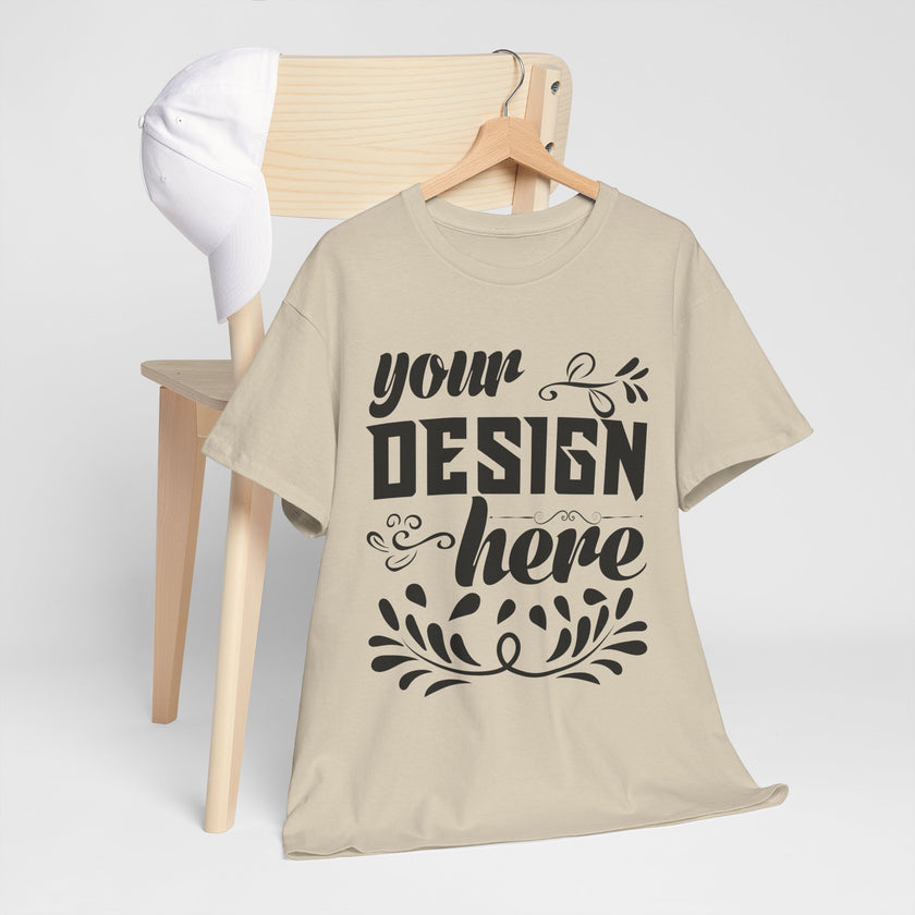 Customizable Gildan 5000 Unisex Heavy Cotton T-Shirt Classic Fit