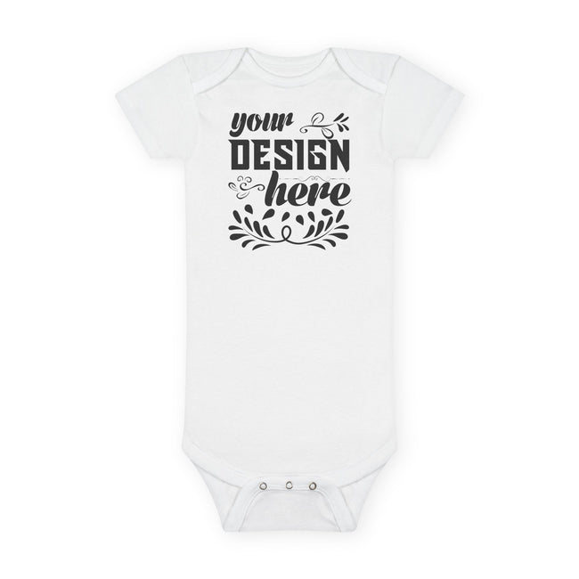 Customizable Gerber Childrenswear 6516A Baby Short Sleeve Onesie