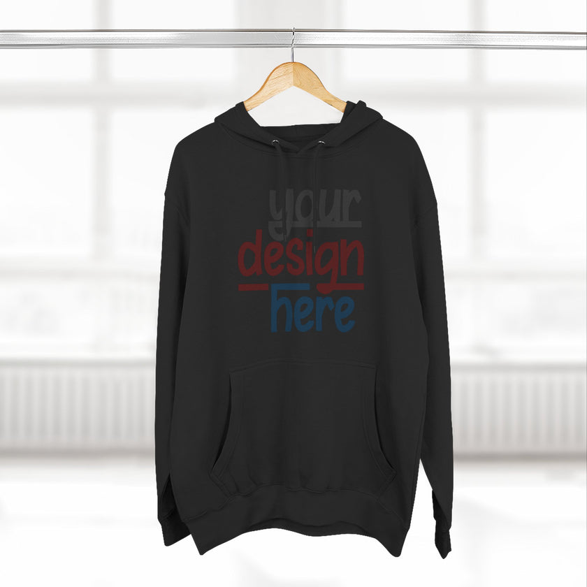 Customizable Lane Seven LS14001 Unisex Three Panel Fleece Hoodie