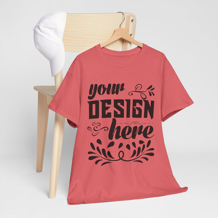 Customizable Gildan 5000 Unisex Heavy Cotton T-Shirt Classic Fit