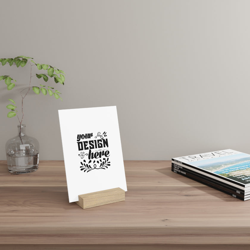 Customizable Gallery Board with Wooden Stand 1.8mm Giclée Print