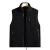 Nameria Unisex Fleece Lined Zip-Up Vest Stand Collar
