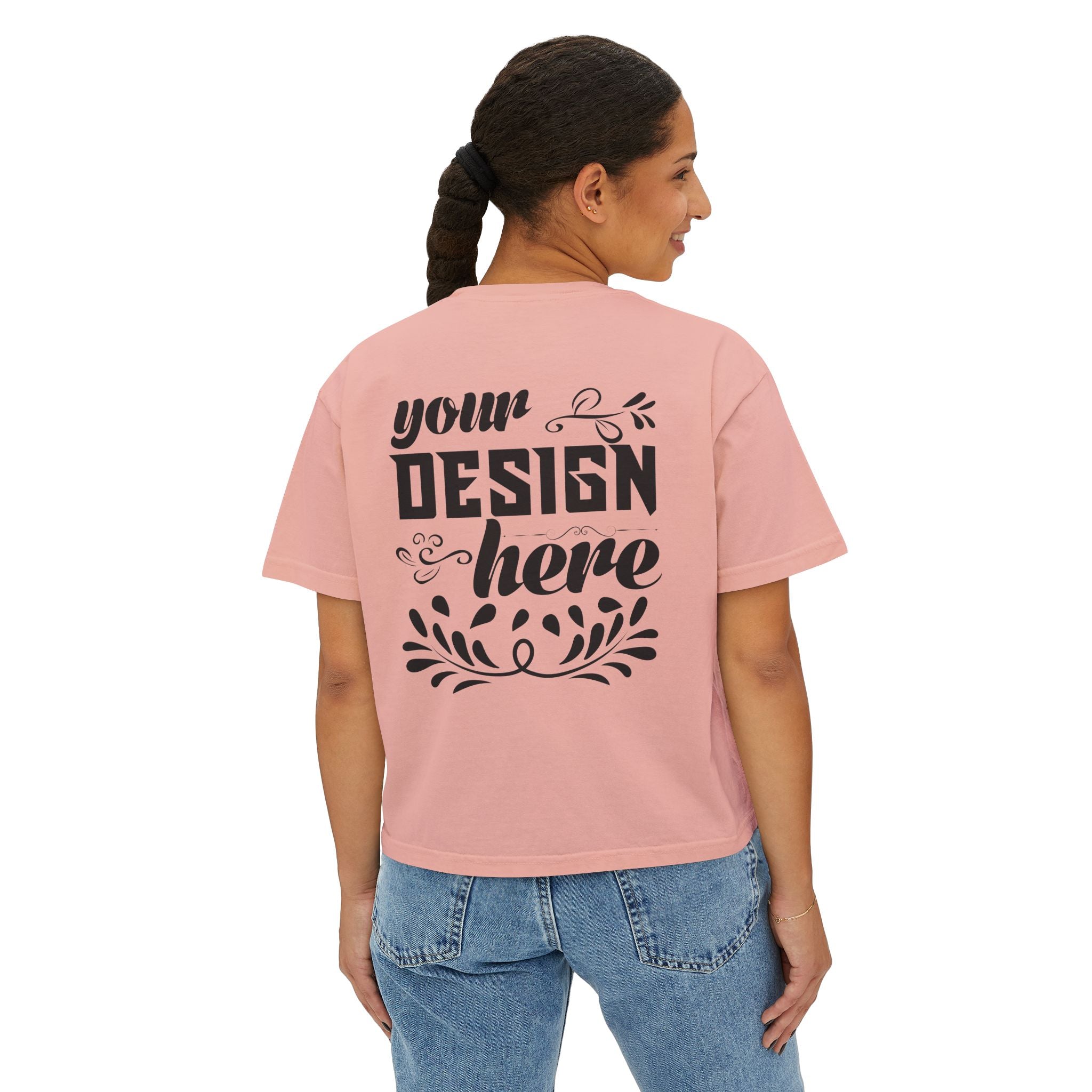 Customizable Comfort Colors 3023CL Womens Boxy Pigment Dyed T-Shirt