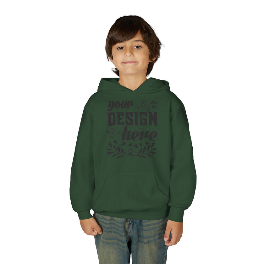 Customizable Gildan 18500B Youth Heavy Blend Hooded Sweatshirt