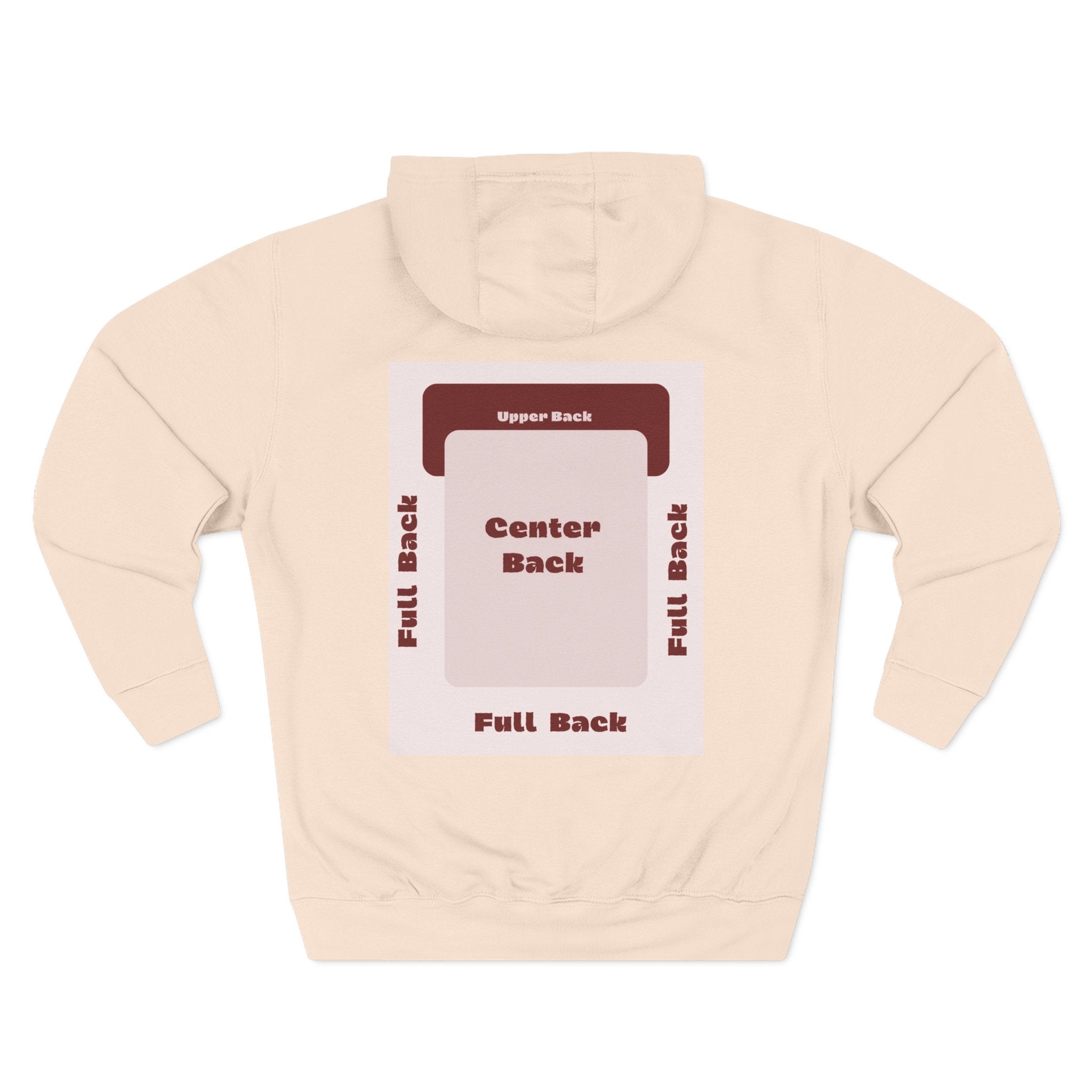 Customizable Lane Seven LS14001 Unisex Three Panel Fleece Hoodie