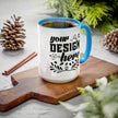 Customizable Glossy Ceramic Accent Mug 11oz and 15oz
