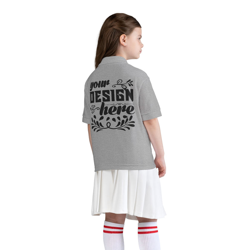 Customizable Gildan 8800B Youth DryBlend Jersey Polo Shirt