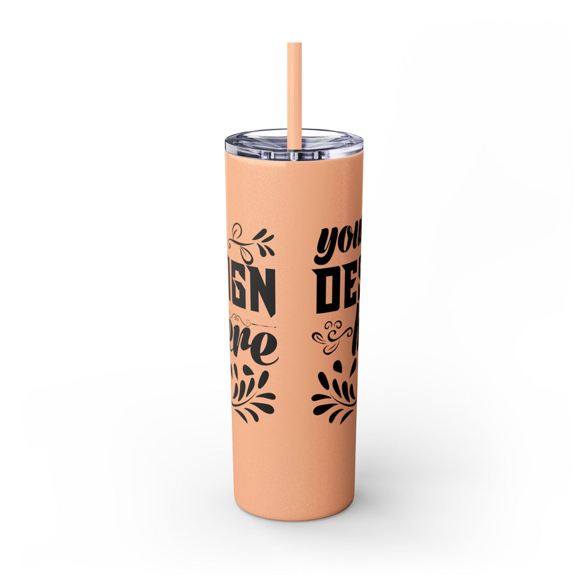 Customizable Maars 20oz Skinny Tumbler with Straw Stainless Steel