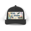 Customizable Yupoong 6606 Trucker Retro Hat Mid Profile Snapback Mesh Back