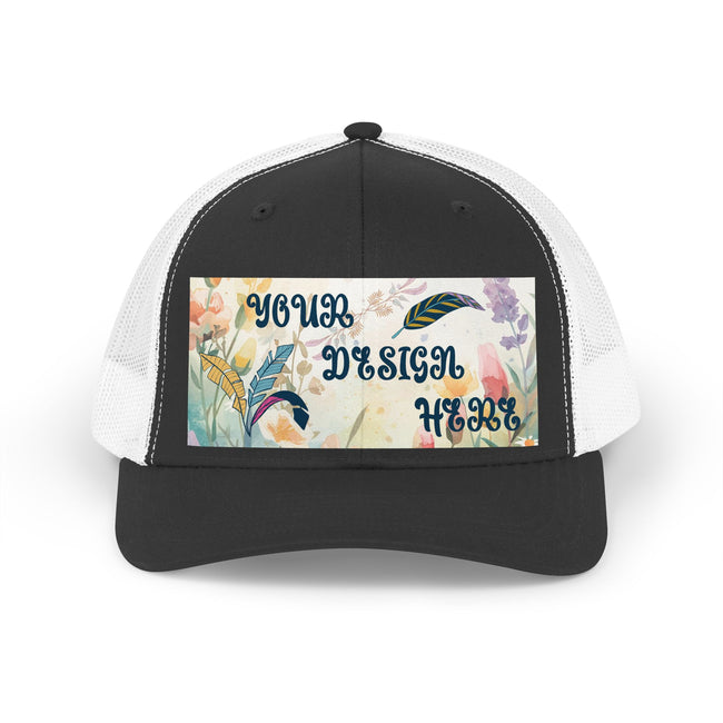 Customizable Yupoong 6606 Trucker Retro Hat Mid Profile Snapback Mesh Back