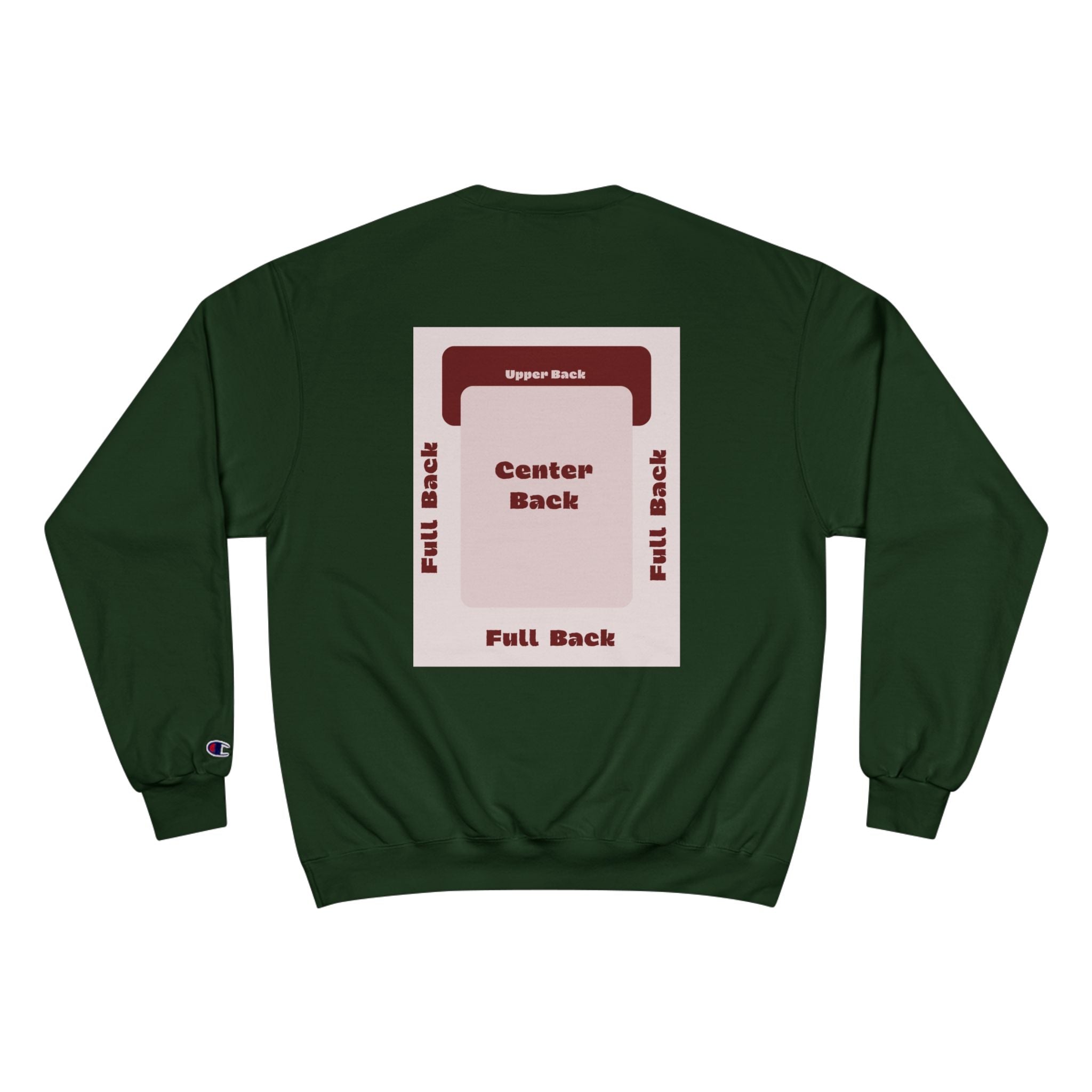 Customizable Champion S600 Crewneck Sweatshirt DTG Print