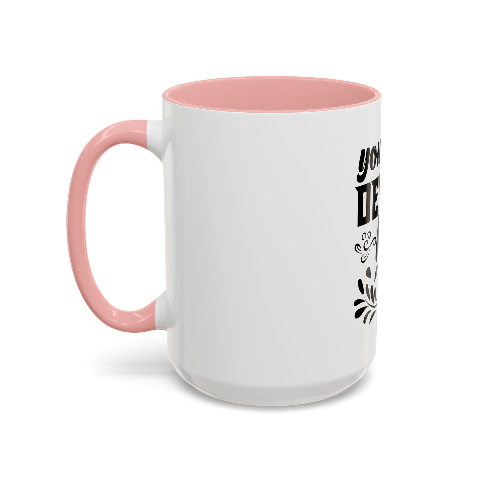 Customizable Accent Coffee Mug 11oz and 15oz Colored Interior Handle