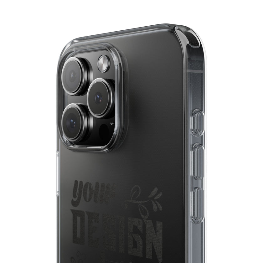 Customizable Clear Impact Resistant Phone Case With TPU Sides Wireless Ready