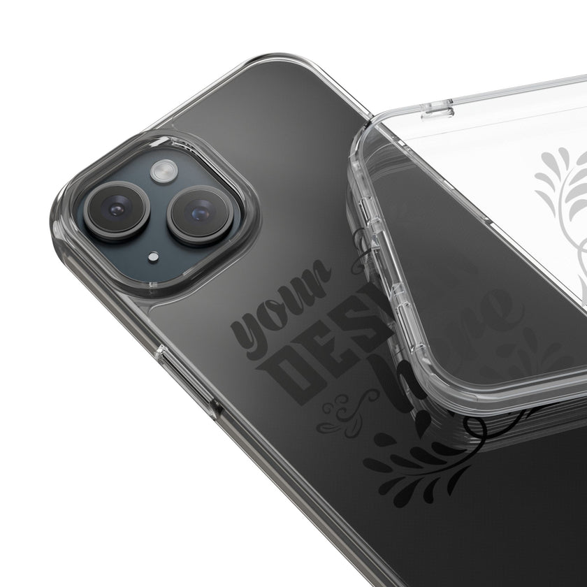 Customizable Clear Impact Resistant Phone Case With TPU Sides Wireless Ready