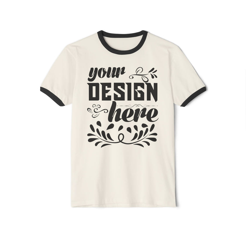 Customizable Next Level 3604 Unisex Cotton Ringer T-Shirt Classic