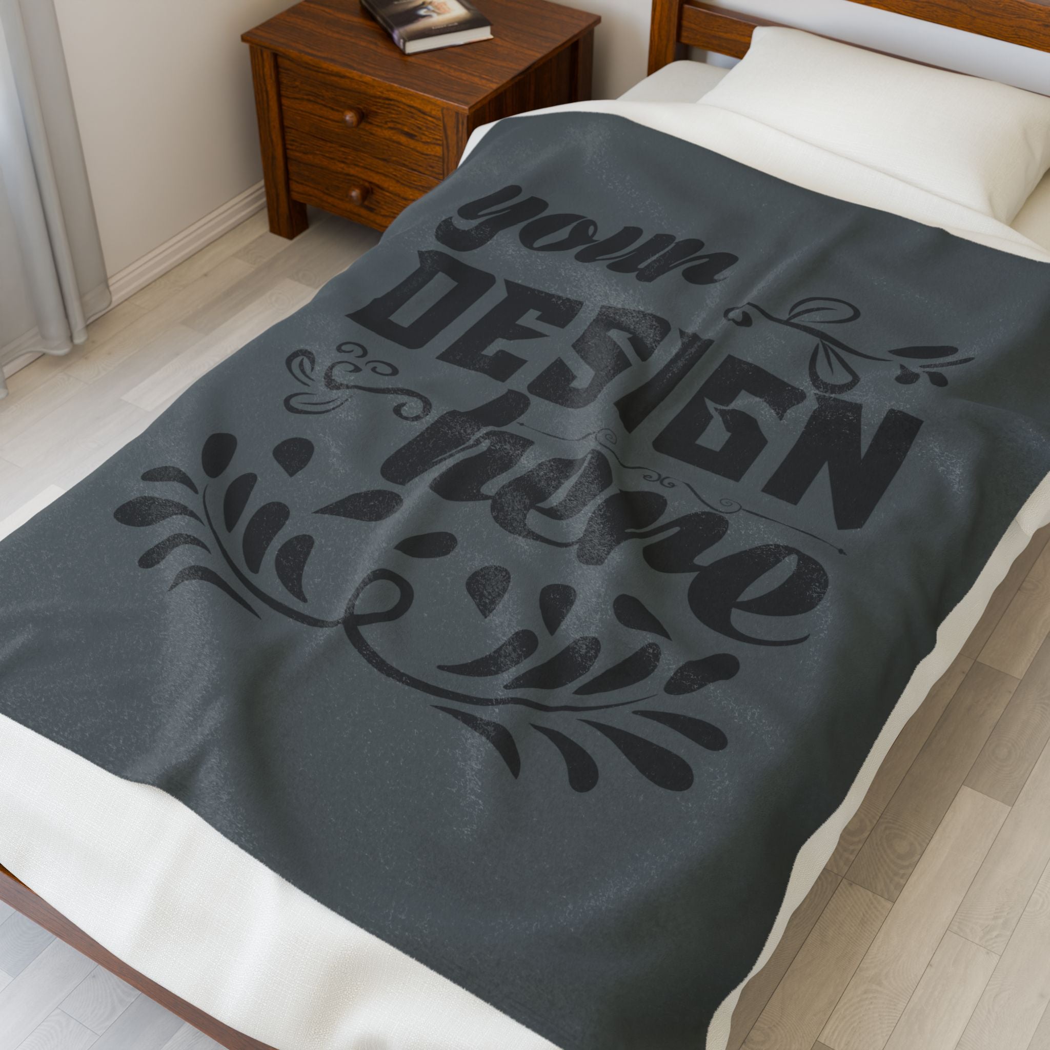 Customizable Velveteen Plush 300gsm Blanket One Sided Print 3 Sizes