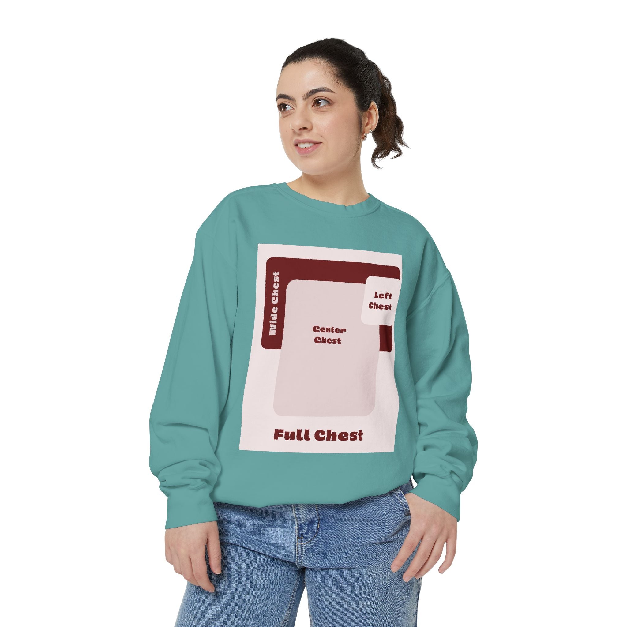 Customizable Comfort Colors 1566 Unisex Garment Dyed Sweatshirt DTG Custom Design