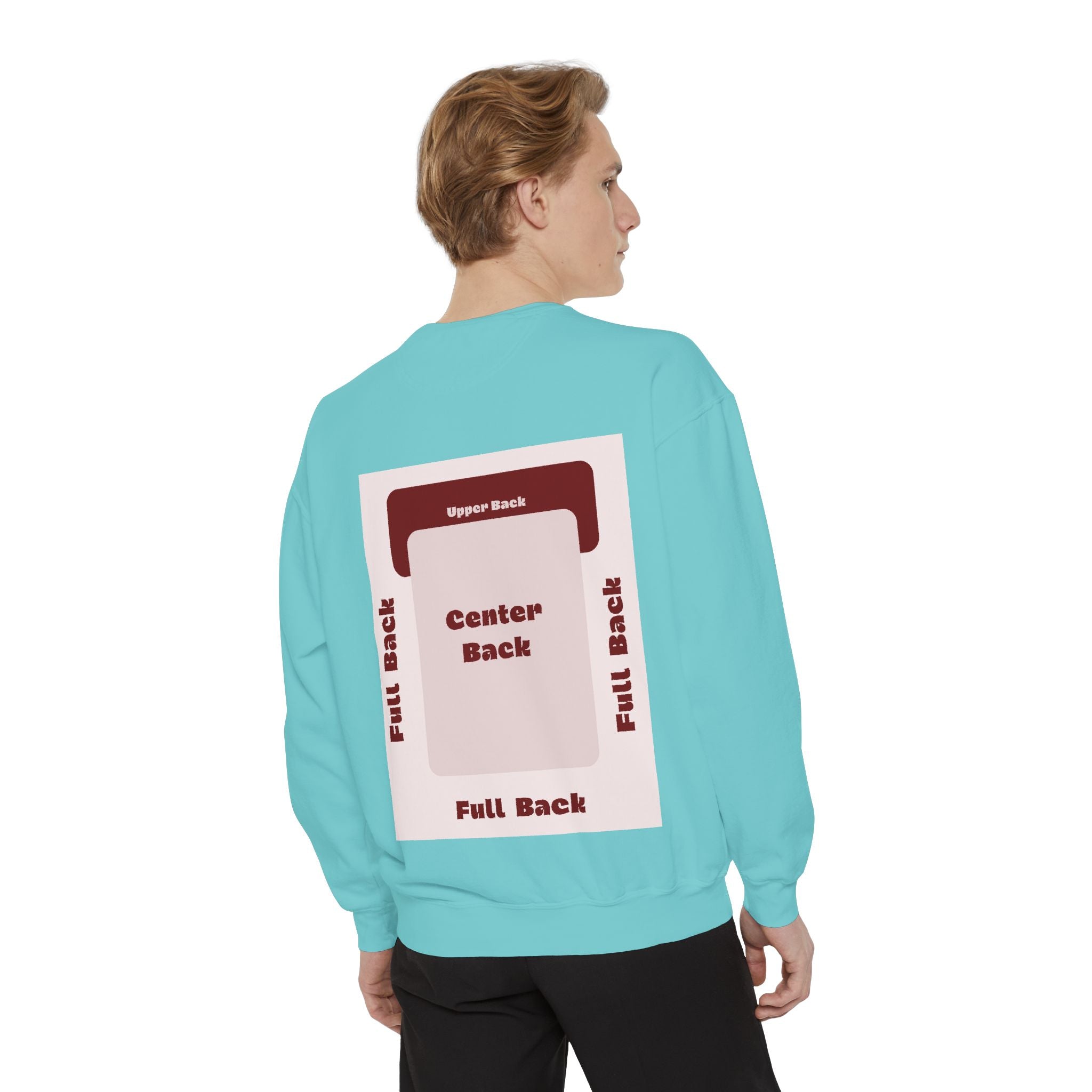 Customizable Comfort Colors 1566 Unisex Garment Dyed Sweatshirt DTG Custom Design