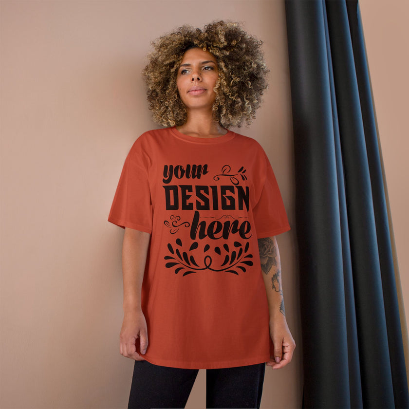 Customizable Champion T425 Unisex Cotton T-Shirt Classic Fit