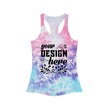 Customizable Colortone 3400 Tie Dye Racerback Tank Top