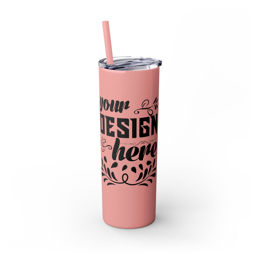 Customizable Maars 20oz Skinny Tumbler with Straw Stainless Steel