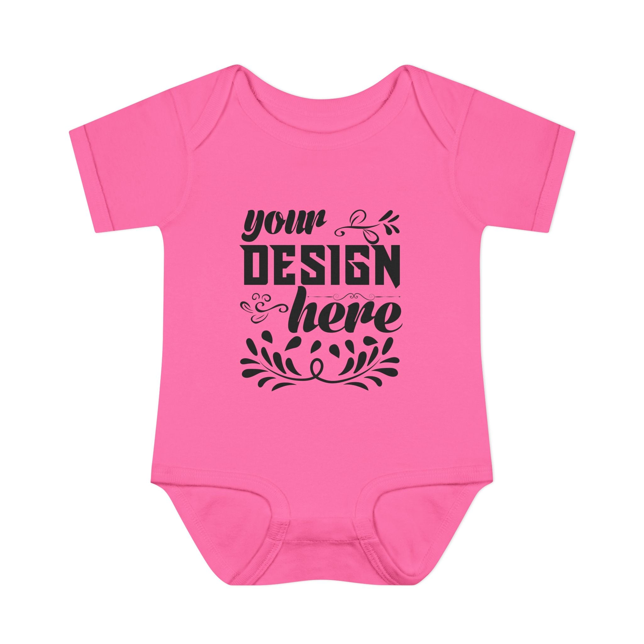 Customizable Infant Baby Rib Bodysuit Rabbit Skins 4400 Unisex