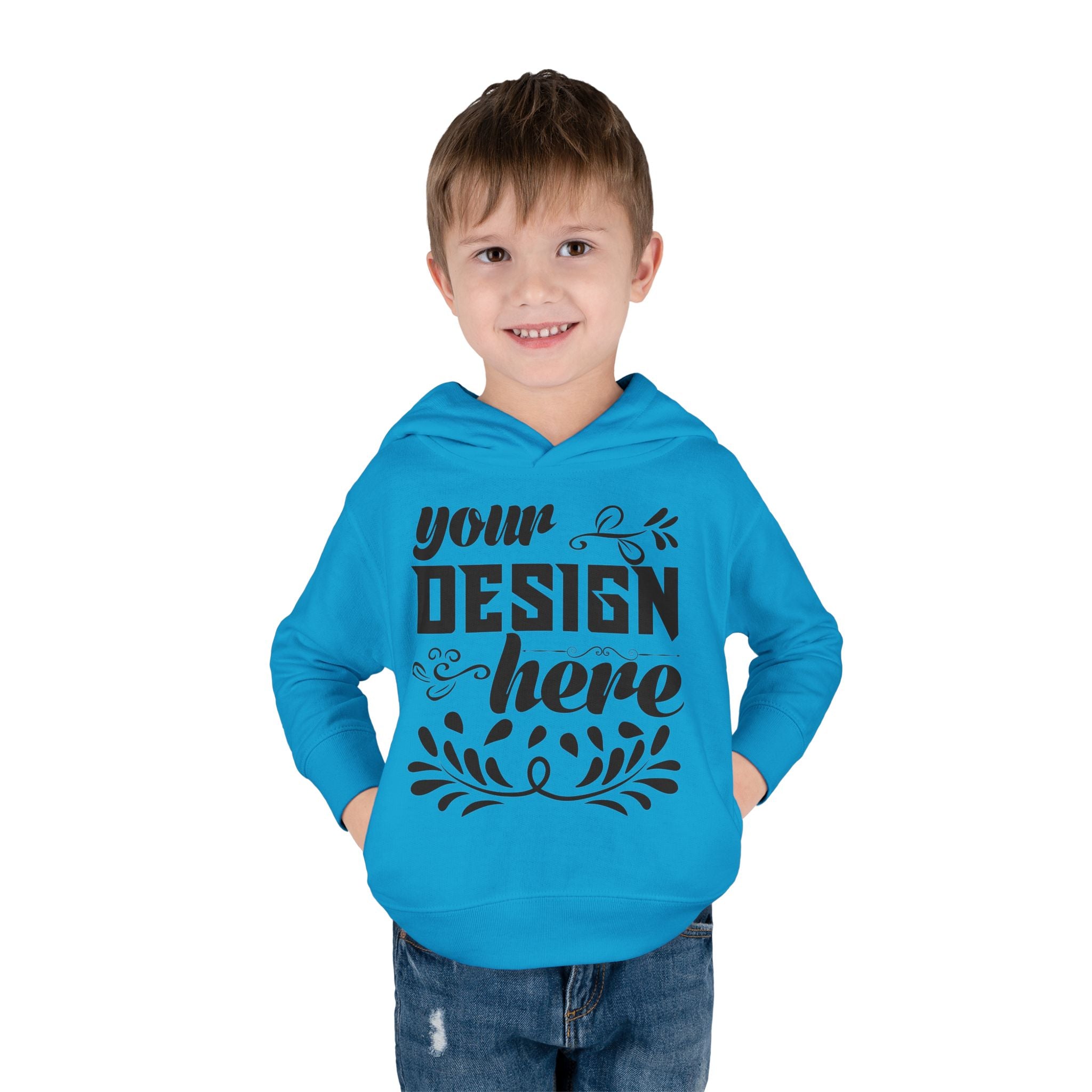 Customizable Rabbit Skins Toddler Pullover Fleece Hoodie DTG