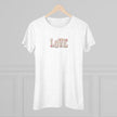 Next Level 6710 Womens Triblend Tee Love Faux Yarn Hearts Graphic Print