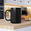 Customizable Black Ceramic Mug 11oz 15oz Glossy Finish Lead BPA Free