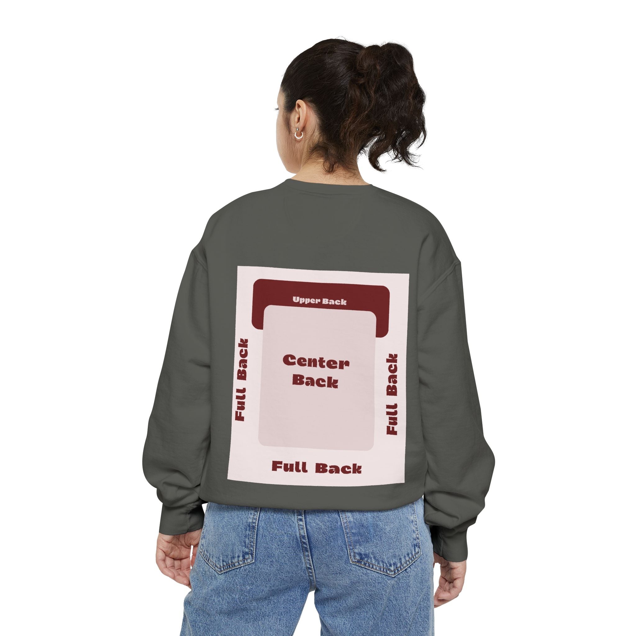 Customizable Comfort Colors 1566 Unisex Garment Dyed Sweatshirt DTG Custom Design