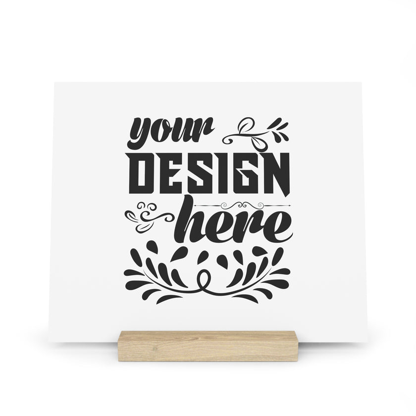 Customizable Gallery Board with Wooden Stand 1.8mm Giclée Print