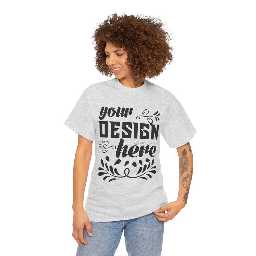 Customizable Gildan 5000 Unisex Heavy Cotton T-Shirt Classic Fit