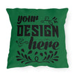 Customizable Outdoor Spun Polyester Pillow UV Water Resistant Double Sided