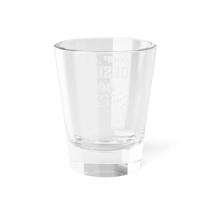 Customizable 1.5oz Clear Glass Shot Glass with Weighted Base Print