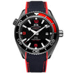 Nameria Automatic Luminous Date Watch Rubber Strap 45mm