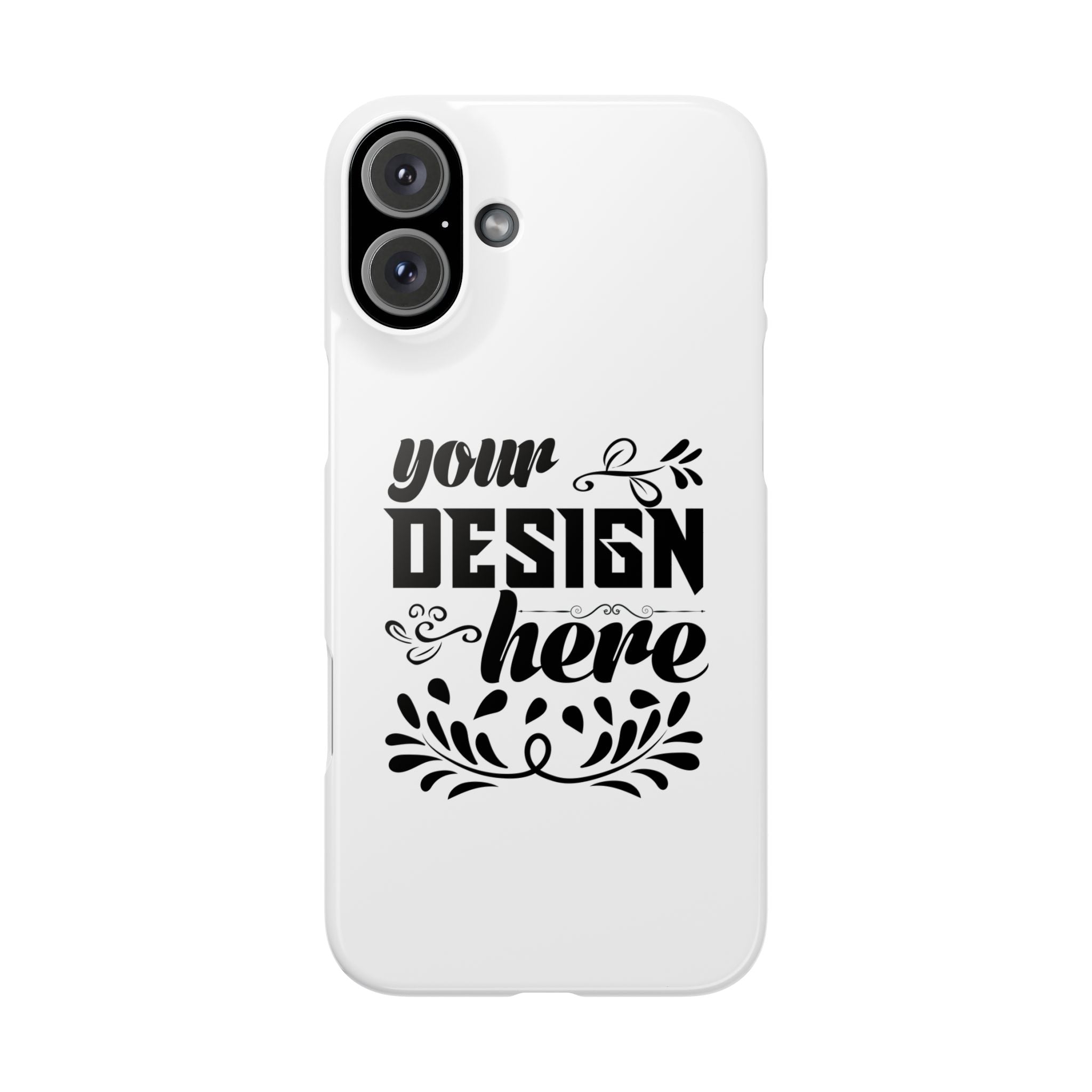 Customizable Snap Phone Case Slim Lightweight Polycarbonate Gloss Or Matte