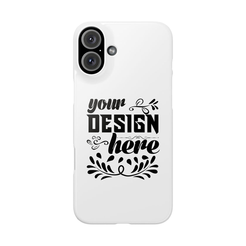 Customizable Snap Phone Case Slim Lightweight Polycarbonate Gloss Or Matte