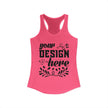 Customizable Next Level 1533 Womens Ideal Racerback Tank