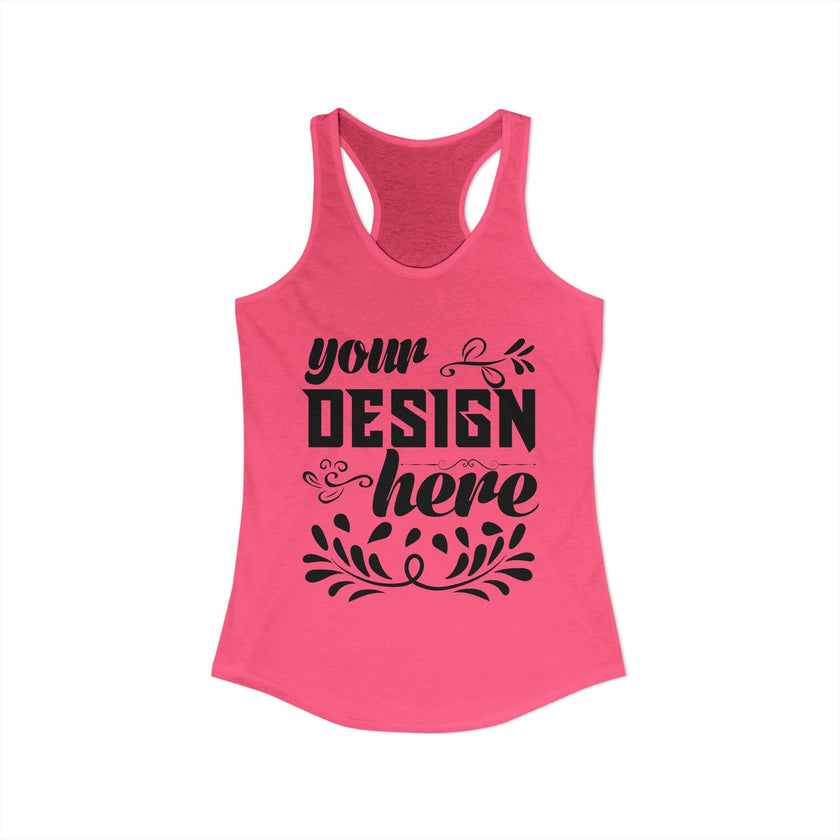 Customizable Next Level 1533 Womens Ideal Racerback Tank