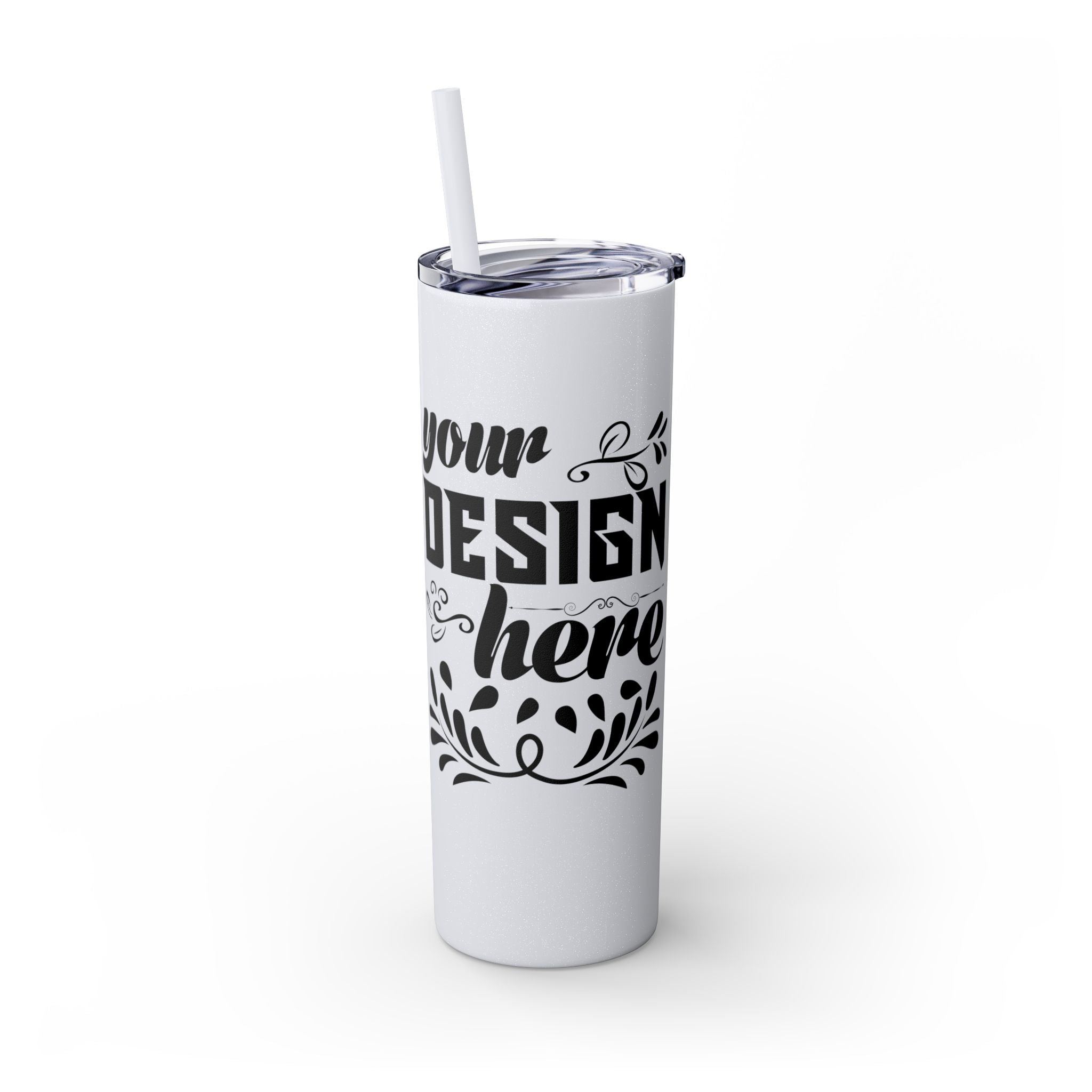 Customizable Maars 20oz Skinny Tumbler with Straw Stainless Steel