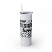 Customizable Maars 20oz Skinny Tumbler with Straw Stainless Steel