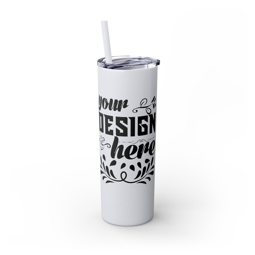 Customizable Maars 20oz Skinny Tumbler with Straw Stainless Steel