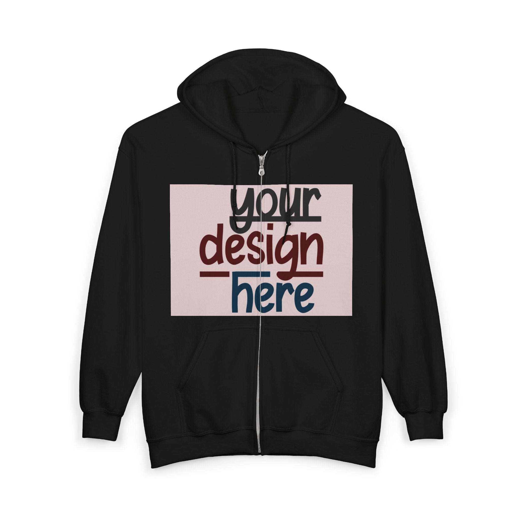 Customizable Gildan 18600 Unisex Heavy Blend Full Zip Hoodie